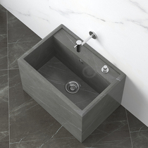 Thickened double-layer washing mop pool Balcony rock board rectangular mop pool floor-to-ceiling bathroom Household size number