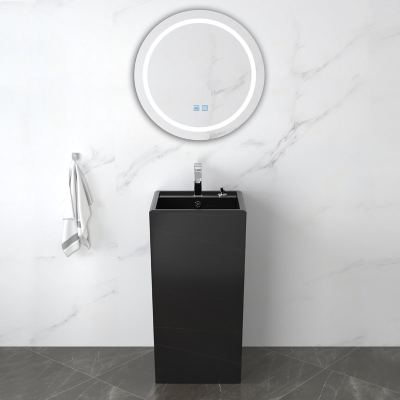 Rockboard Terrace Basin integrated floor outdoor patio balcony garden Stone Columns Style Washbasin Pool Outdoor Wash Basin