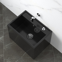 Rock board mop pool Outdoor courtyard balcony household washing cloth basin high back four-legged large floor mop bucket automatic water