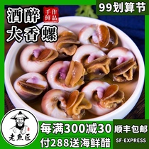 Old fish craftsman drunk snail drunk snail meat snail drunk conch drunk Jade snail Ningbo seafood specialty ready-to-eat pickled seafood