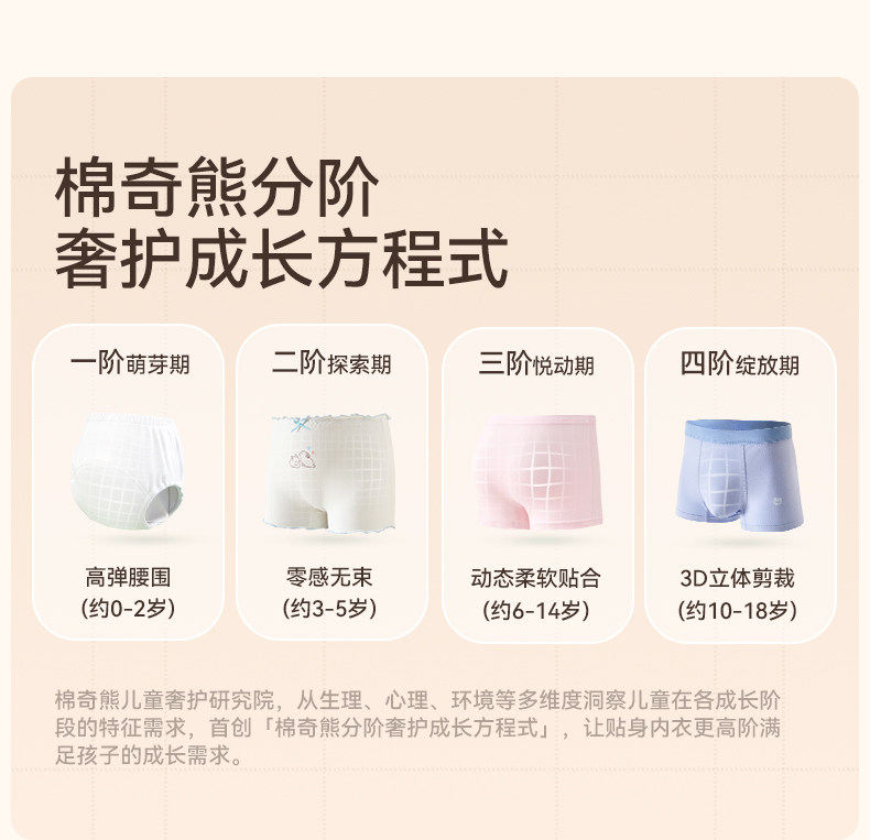 女童内裤a类精梳长绒棉平角儿童四角裤宝宝小女孩中大童不夹屁屁 — 19