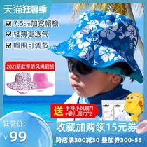 Australia babyBANZ baby male and female children summer double-sided sunscreen sunshade thin section big brim princess sun hat