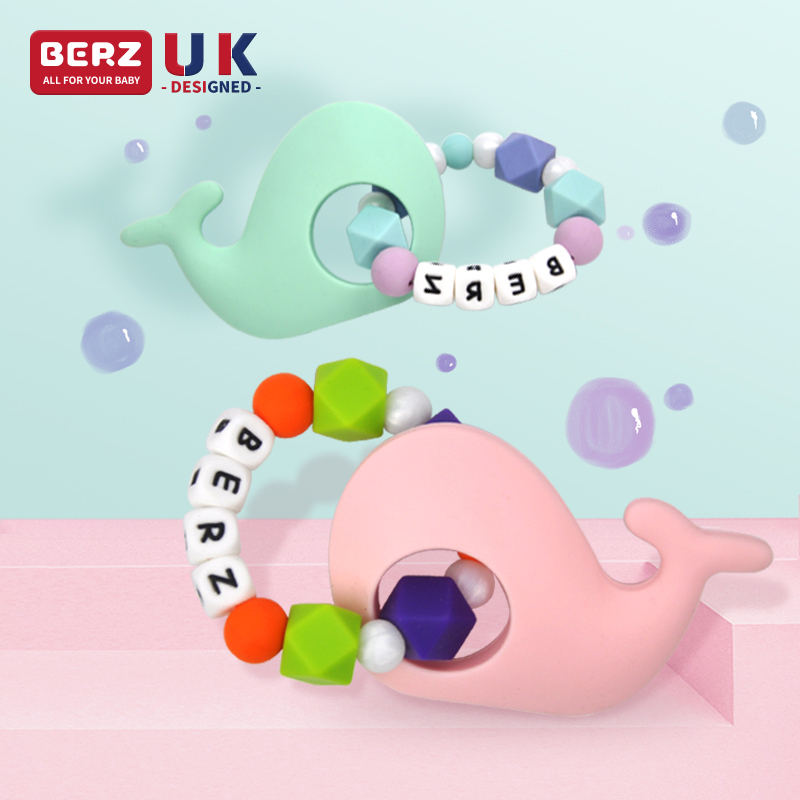 BERZ Bert's solid tooth tool baby grinders appeasement baby silicone toy Soft child bites gum water to cook solid denture