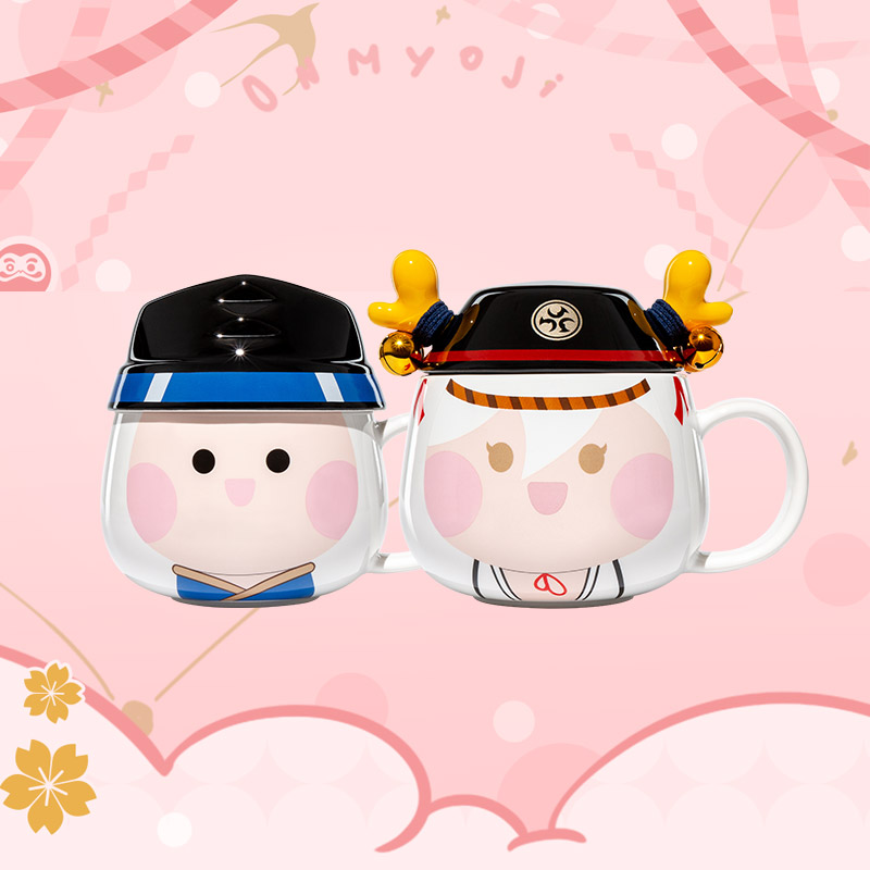 onmyoji Yin and Yang Division Cute Ceramics Mark Cup YYS Net Easy Game Official Perimeter Ceramic Cup Water Cup 