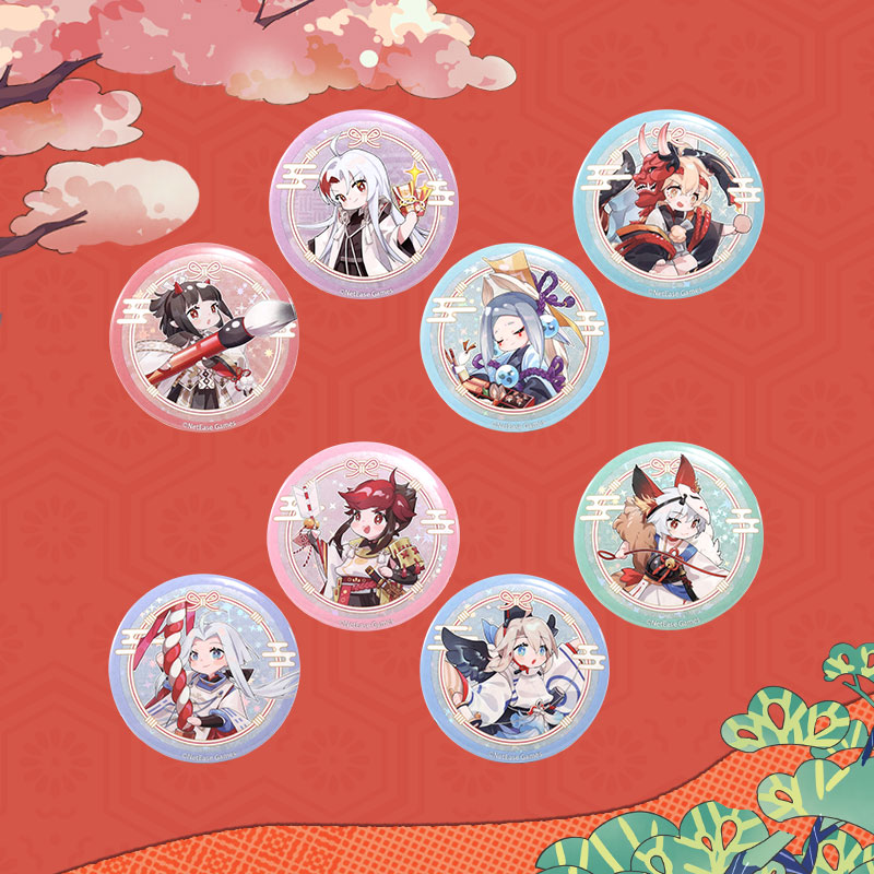 onmyoji Yin and Yang Division is too small Tianregiment Spring Festival Badge Suite YYS Net Easy Games Official Perimeter