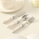 Baiyu Ins style simple stainless steel knife and fork spoon
