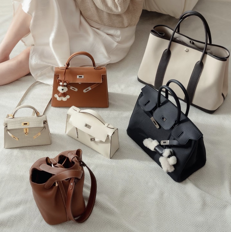 Fully Handmade Imported Hermès Women's Handbag, Togo Leather Birkin Shoulder Crossbody Ep Kelly Bag, Basket-Style Women's Bag Fully Handmade Imported Hermès Women's Handbag, Togo Leather Birkin Shoulder Crossbody Ep Kelly Bag, Basket-Style Women's Bag