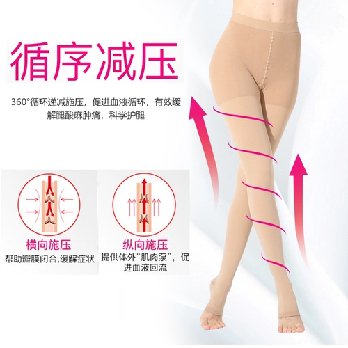Медицинское варикозное варикозное вариковое эластичное носки медицинские медсестры предотвращают терапевтические колготки медицинского типа лето Тонкое лето