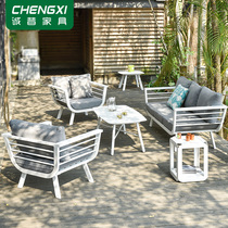 Outdoor Furniture Rattan Chair Sofa Casual Balcony Chairs Outdoor Terrace Patio Courtyard Villa Chvine Hotel Outdoor Sofa