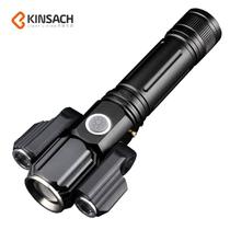 Outdoor flashlight Field survival charging emergency portable strong light car long-range household led small multi-function