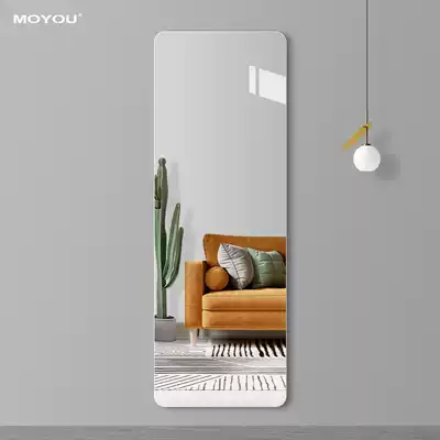 Light luxury Frameless full-body mirror hanging home wall full-length mirror Wall self-adhesive full-length mirror wall custom