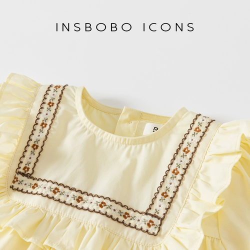 Весенняя рубашка, кукла, милый детский осенний лонгслив, 3 лет, в западном стиле, в корейском стиле