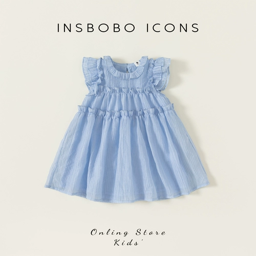 INSbobo Летняя одежда, платье, юбка на девочку, популярно в интернете, детская одежда