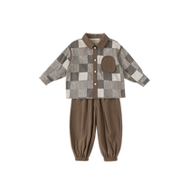 INSbobo-shirt enfant costume tendance gge vêtements de printemps 2024 nouveaux crocs de sexe masculin deux jeux de merde