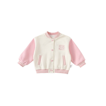 INSbobo childrens jacket 2024 spring new style girls baseball uniform fashionable color matching tops for girls