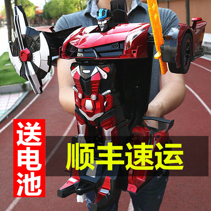 Induction remote control deformation car King Kong remote control car robot charging boy racing children's toy gift