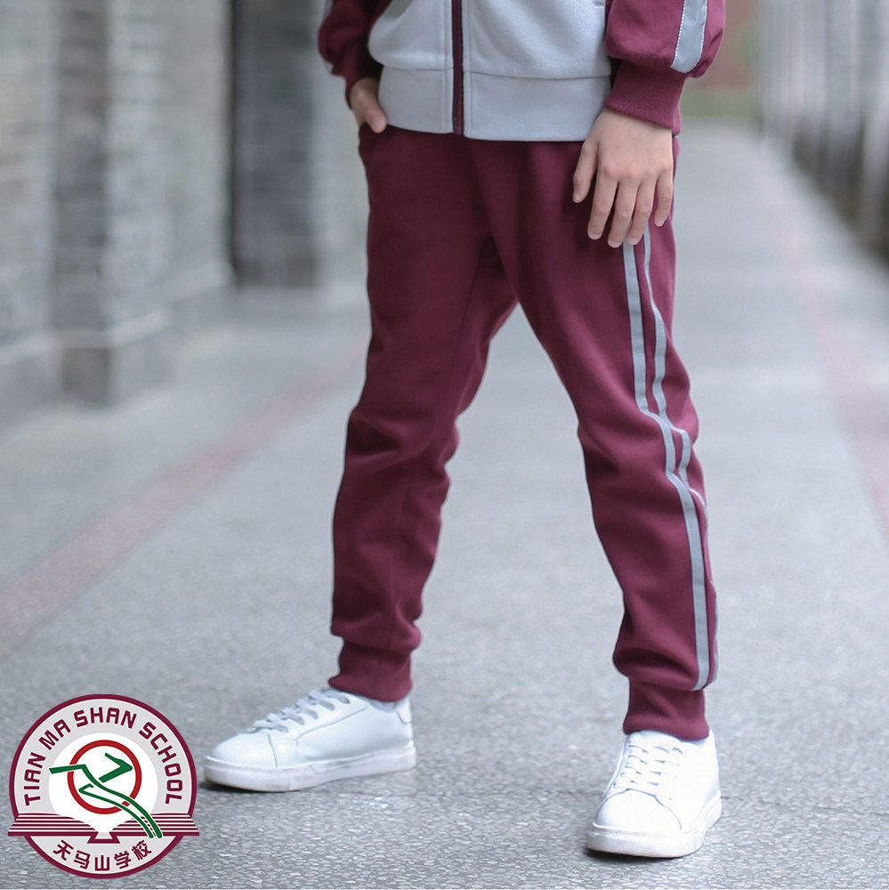 Shanghai Songjiang District Tianmashan School Middle School Sports Pants Women's School Uniforms Spring and Autumn Pants and Autumn Wear