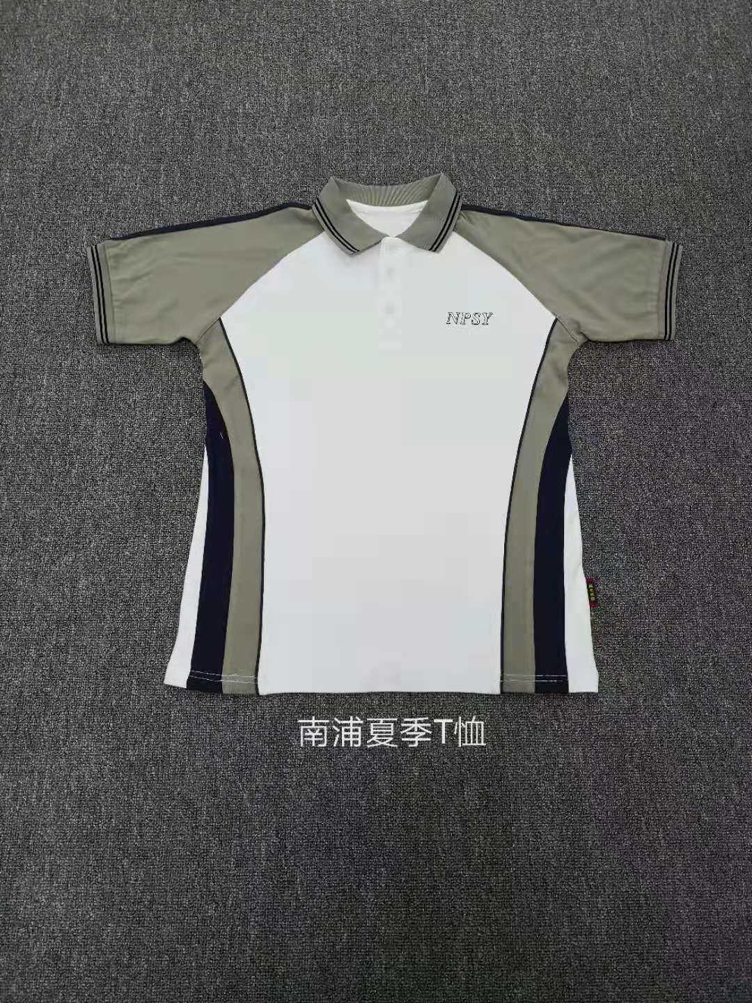 Nanpu Experimental Education Group (Nanpu High School) Summer short sleeve T-shirt school uniforms school blouses male students