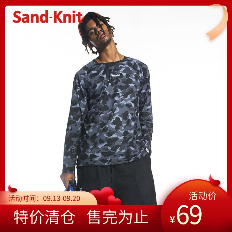 Sandknit Sennette long sleeve casual sports T-shirt 2019 autumn winter new product