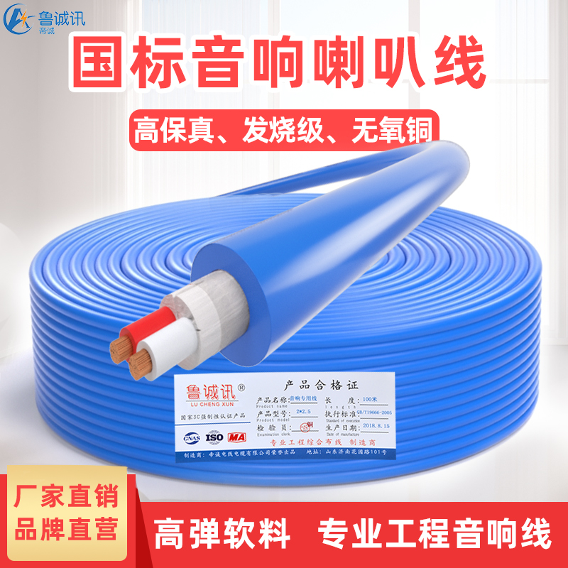 1 square anaerobic copper audio line speaker line connection line professional pure copper special line speaker line audio line 100 meters