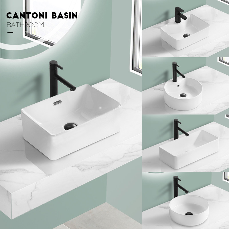 Narrow side small size countertop basin mini countertop washbasin single sink ceramic washbasin small basin ultra-narrow basin