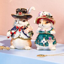 Branrabbits plant estate Japan PICALS Baroness couple a pair of mini small first decorated box handmade ornaments contained