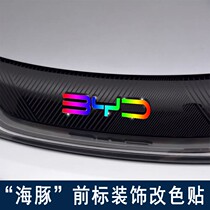 BYD Dolphin Sticker Flowers ex-Label Color Sticker Special for Decorative Car Sticker Individuality Reflective Sticker Laser