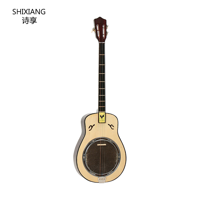 Poetry Enjoy 103 Qin Sanxian Qin Musical Instrument Ethnic Folk Pucked Musical Instrument Qin Qin Snake Skin Accompaniment