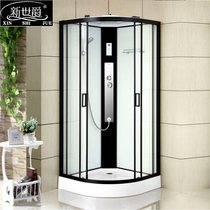 New Spyker shower room Integrated bathroom shower room Household arc fan type glass door partition rain room