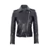 Leatherworker cửa MEN + Áo khoác da cừu rám nắng của Anh Áo khoác nữ, áo có khóa kéo trang trí mô hình xe máy LM1063A - Quần áo da Quần áo da