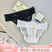 The Bubble home Shop ~ Sexy Sexy Little Selfie Pure Color Breathable Lace Cute butterfly knot teenage girls underpants summer