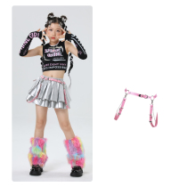 Childrens jazz dance accessories personality girl pink punk gothic belt decoration jk waist chain strap versatile