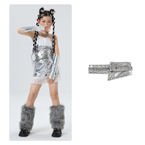 Retro fashion belt childrens jazz dance accessories rivets versatile design decorative silver girdle trendy belt