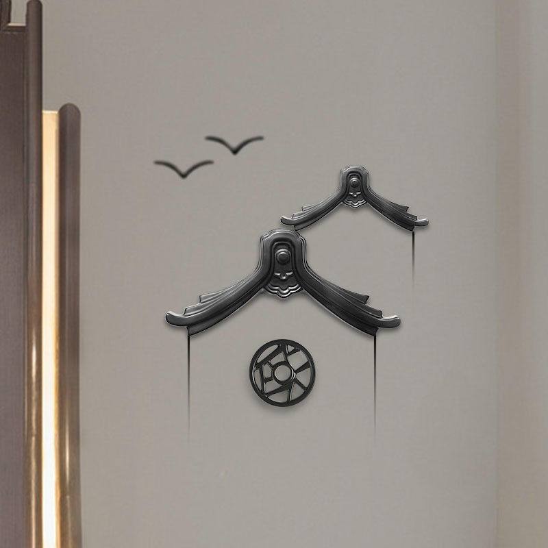 Attic decoration creative indoor living room TV background wall hanging stairs wall decorations eaves simulation pendant