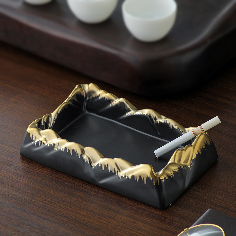 New Chinese ashtray home living room coffee table desktop decoration office decorations personality creative home decoration