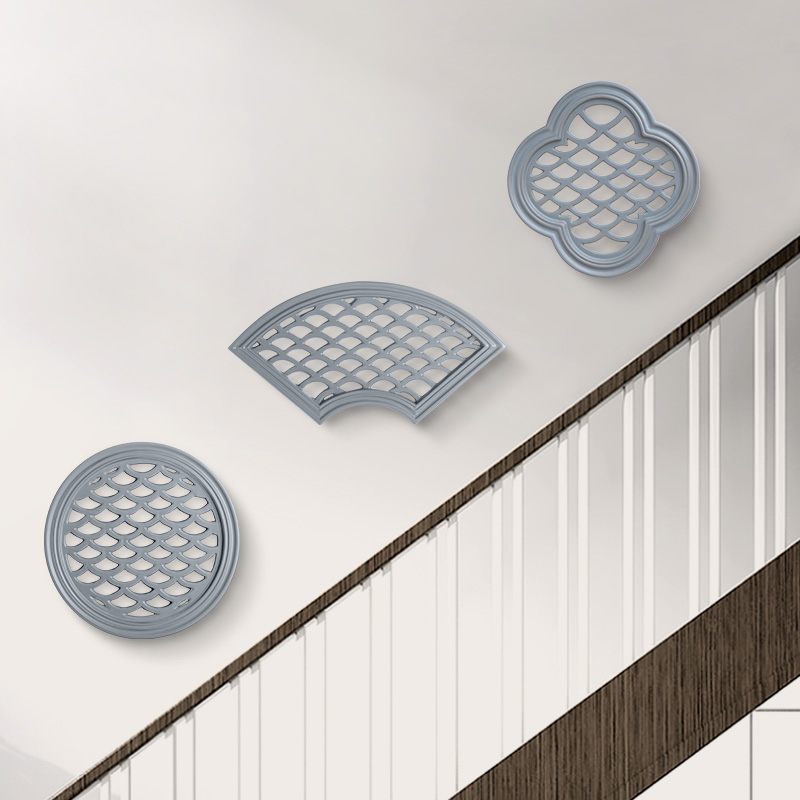 New Chinese Fake Window Decoration Simulation Staircase Wall Decoration Folk Juku Headboard Wall Pendant Ceramic Wall Ornaments