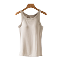 (self-employed) M D P exempt from wearing bra with chest cushion one-piece can be externally worn comfortably upright streaks display slim vest