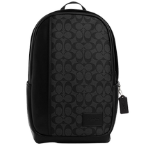 (Self-operated) COACH Mens Black Large Backpack