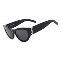 (Self-operated) YSL Yves Saint Laurent womens wide-leg cat-eye glasses sunscreen sunglasses revealing face small sunglasses M94