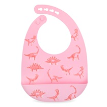 nuby bib saliva napkin baby baby eating pocket waterproof easy to clean soft silicone anti-dirty food supplement bib