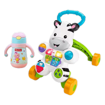 (Self-operated) Fisher-Price Zebra Walker 2-in-1 Multifunctional Stroller Early Education Anti-rollover Baby Toy