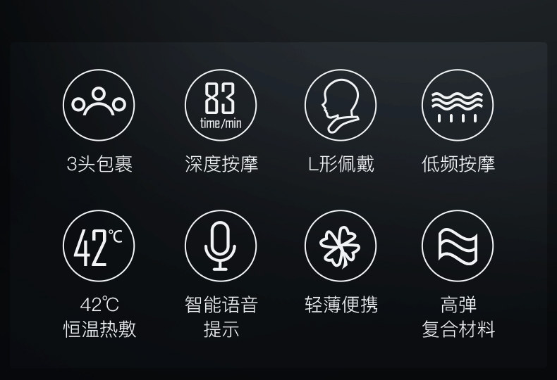 小米生态链 脊安适G2 升级3头 颈椎按摩器 已接入米家 图2