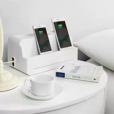 Wire storage box power cord extension cord management wire collection box data cable trailer cord charger plug-in hub