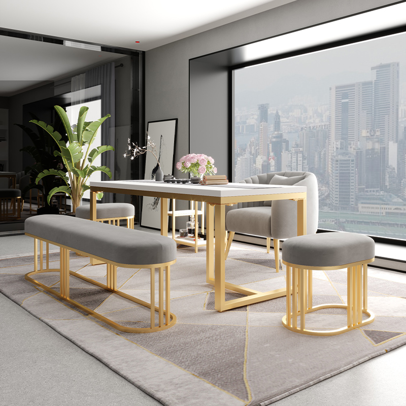 Ink Vegetarian Tea Table Office Guest District Kongfu Tea Table Brief Modern Tea Table Business Reception Room Tea Table Chair Combination