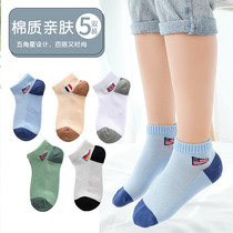 Boy Socks All Cotton Soft Children Spring Summer Slim pure cotton CUHK Scout Mesh Socks Han Edition Chaocartoon Spring and Autumn