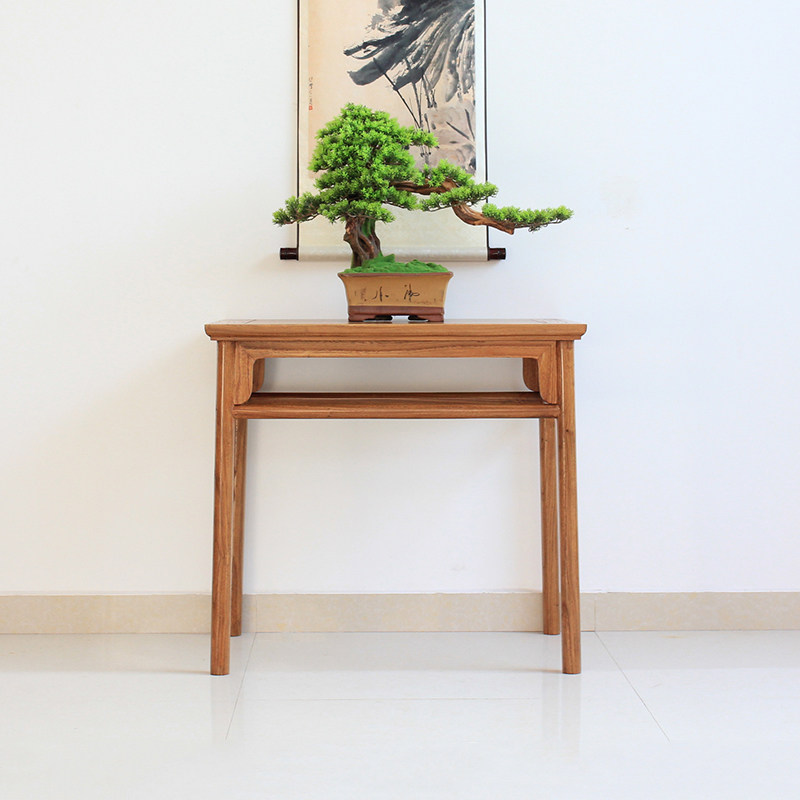 New Chinese style for table Xuanguan Table modern minimalist solid wood living room Entry into the family Fotai Shentai