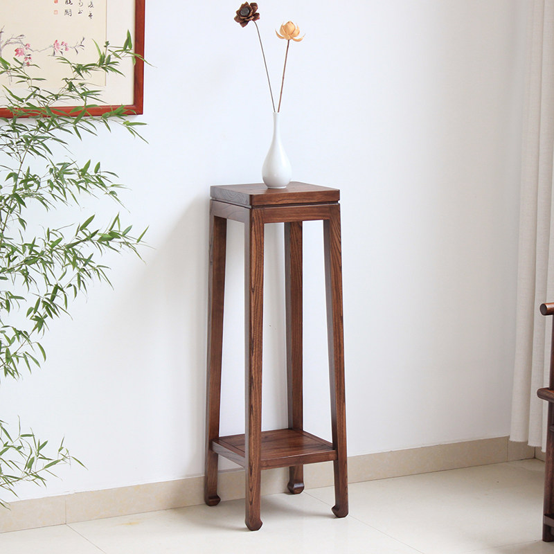 Solid Wood Flower Racks New Chinese Style Balcony Gold Gülen Flowers Shelf Modern Chinese Living Room Floor Flower Pots Pendulum shelf