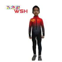 Childrens ice skating suit full anti-cut section speed slip suit Half anti-cut section ice skating uniform Ordinary Elastic Speed Skating
