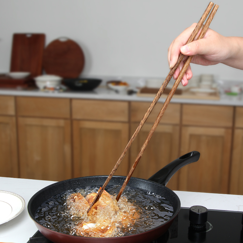 Jianmin extended chopsticks, fried fritters, special high temperature resistant household fishing noodles, hot pot chopsticks, wooden chopsticks, commercial use