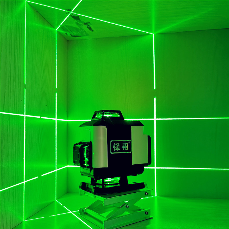 Fengbang twelve-line infrared level meter green light high-precision electronic leveling automatic line strong light thin line 16 lines